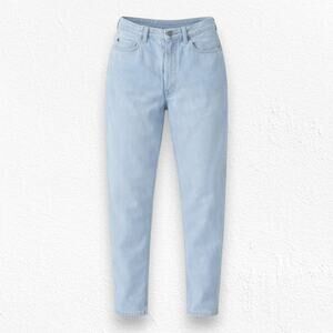 80s Vintage Mom Jean Light Wash High Waisted Tapered Leg Mom Jeans Size 4